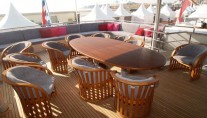 Yacht ANNAMIA -  Bridge Deck Dining